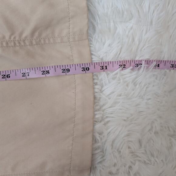 H&M Hooded Rain Coat Utility Jacket Beige Taupe Size 4 - Picture 13 of 16